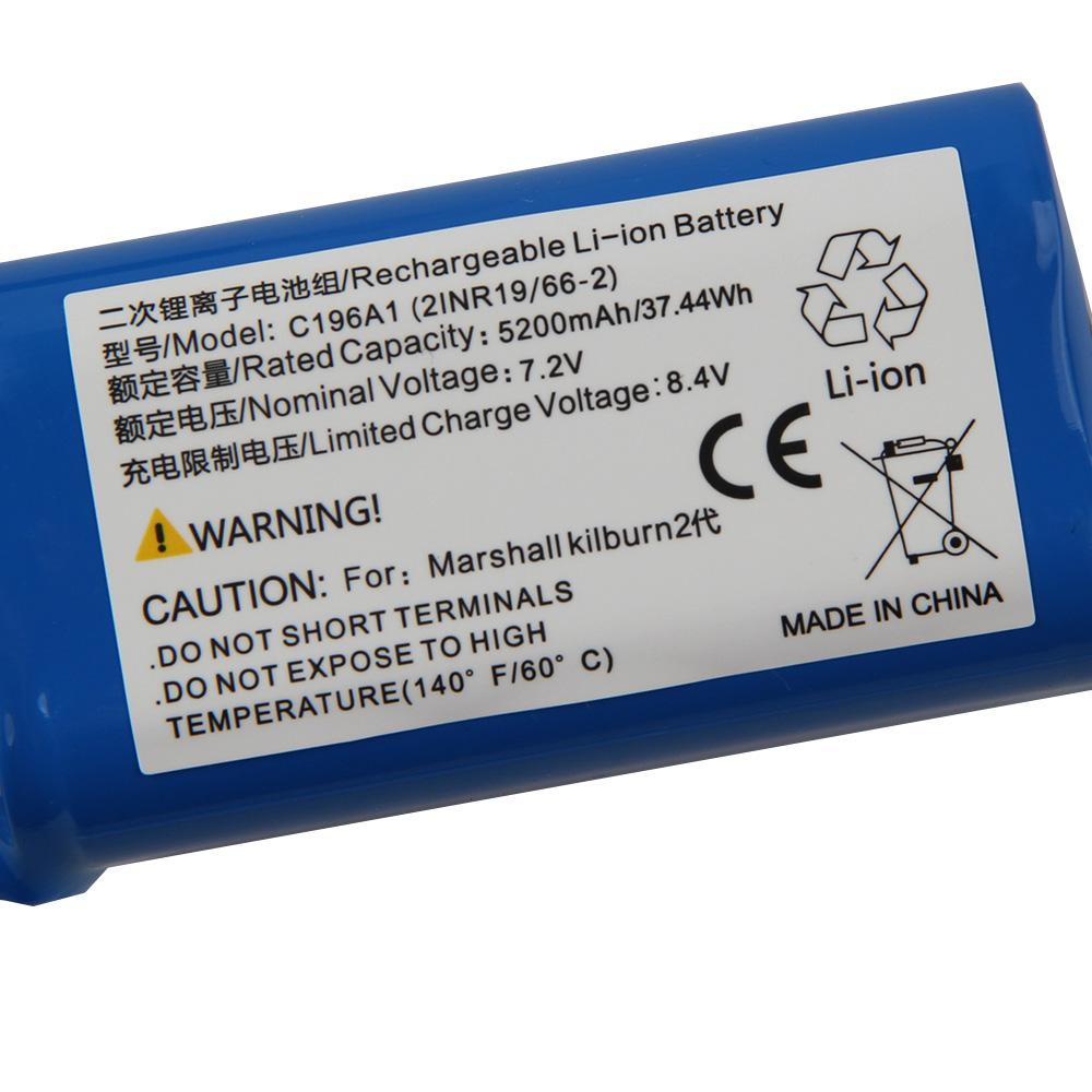 New Replacement Battery C196A1 For Marshall Kilburn II Bluetooth Speaker 5200mAh with Tools