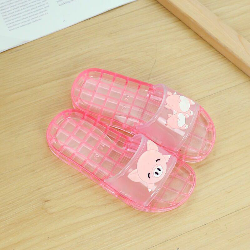 Cartoon Crystal Non-Slip Summer Slippers for Women & Children - Wear-Resistant Indoor/Outdoor Fashion Flip-Flops