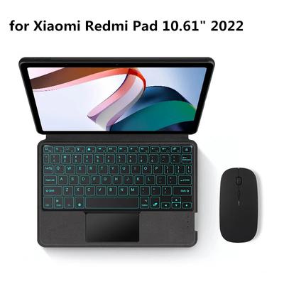 Xiaomi Redmi Pad için klavye kılıfı 10.61 "2022 Tablet Bluetooth klavye kılıfı için Xiaomi Pad 5 Pro 12.4