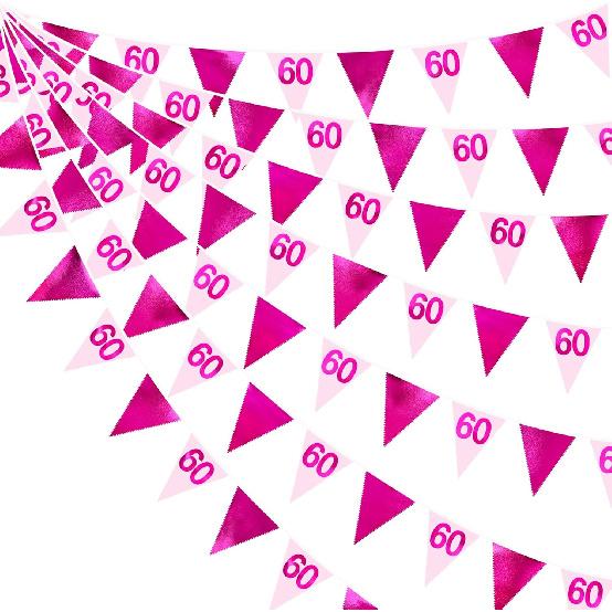 26FT Black Silver 30th Birthday Party Decorations Fabric Pennant Banner Garland Streamers for Women Mens Dirty Thirty 30 and Fabulous Birthday Cheers