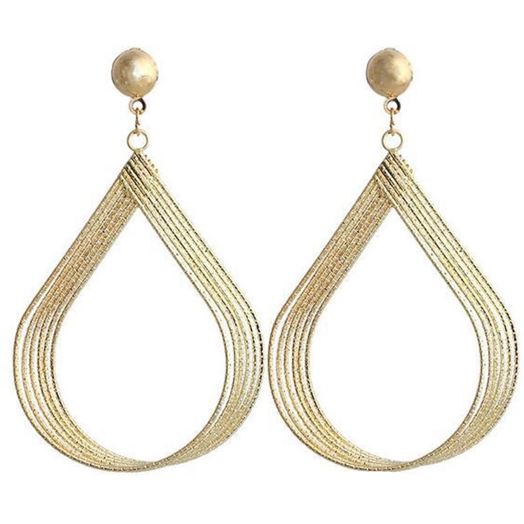 

Women Girls Drop Earrings Drop-shaped Dangle Earrings Ear Studs Wedding Party Accessories золотий