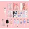 No Cutting Paper Doll House Girl DIY Toy DIY Cute Princess Book Paper Doll Quiet Book  Toy for Kids