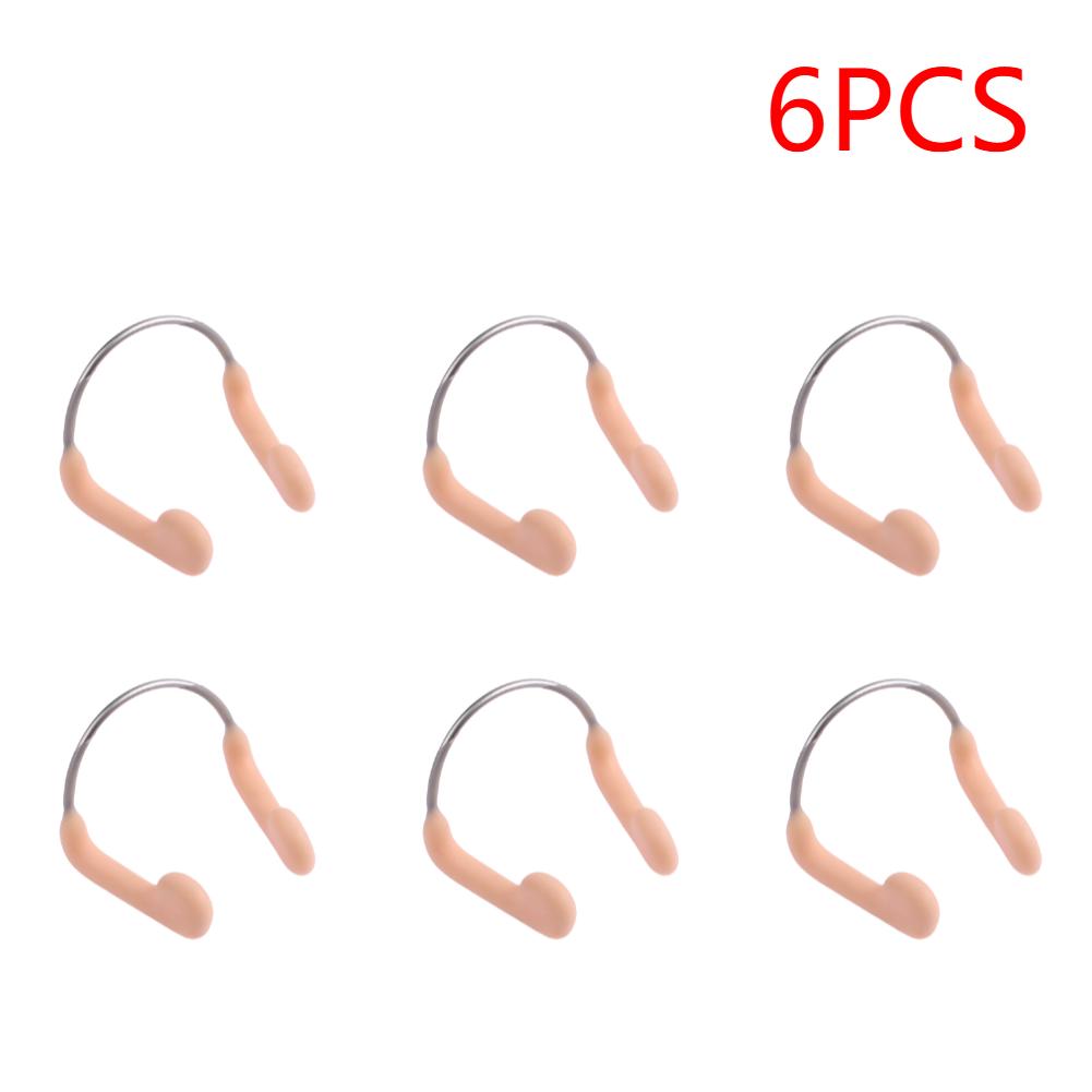 6-20PCS Swimming Nose Clip Anti-Choking Comfortable Waterproof and Non-slip Silicone Steel Wire Nose Clip for Swimming Diving