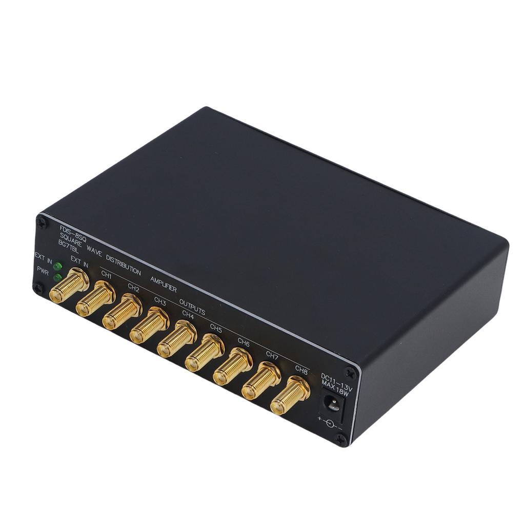 Clock Distribution Amplifier WC 44.1K 48K Second Pulse 1PPS 10M 8CH SMA Port Clock Distributor with Indicator Light US