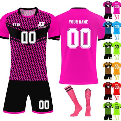 Personalisierte Shirts Kit Herren Mädchen mit Namen Nummer benutzerdefinierte Fußballtrikots für Jungen Trainingsanzug