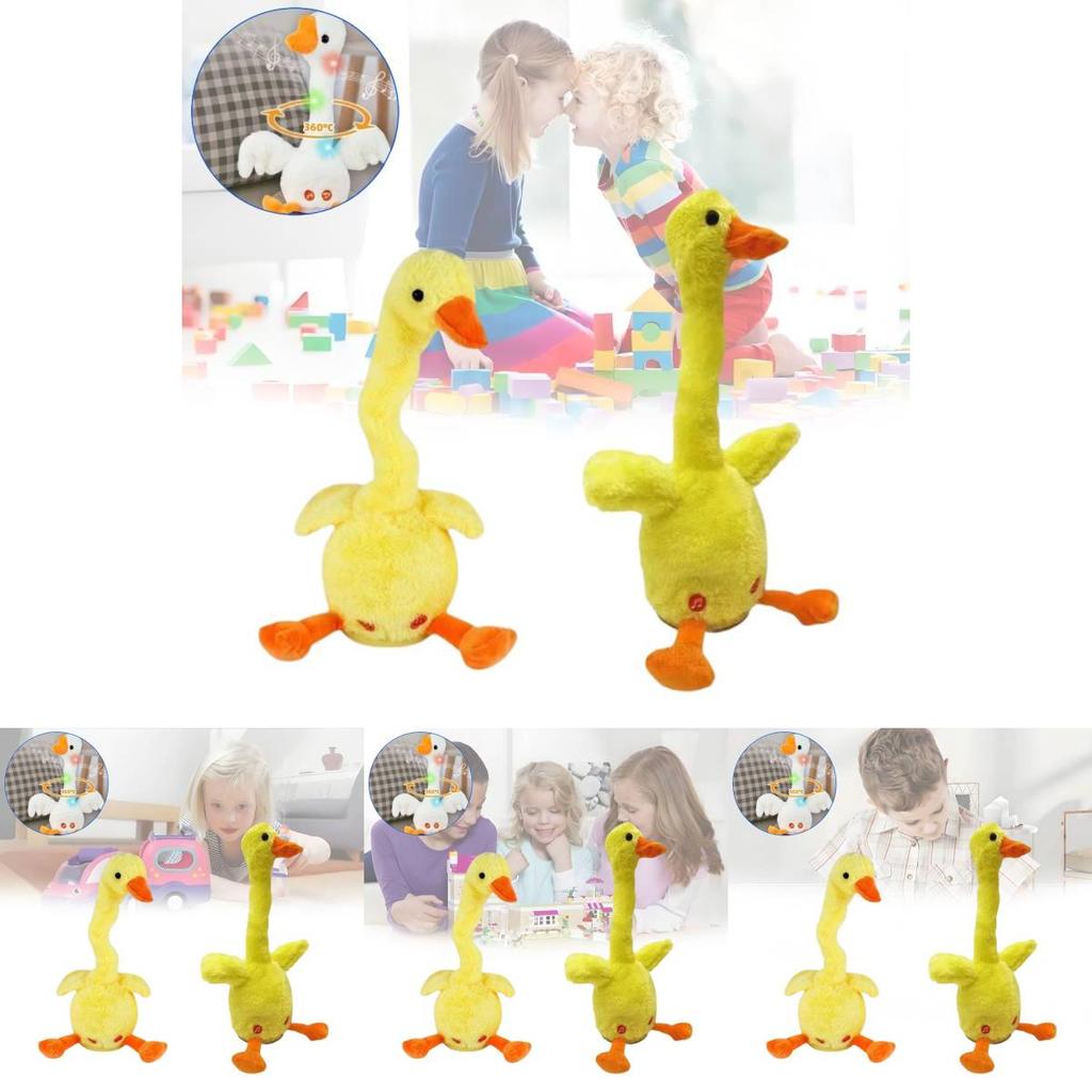 Adorable Talking Duck Plush Toy Funny Talking Neck Duck Gift For Christmas Celebration