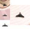 Unique Hanger Black Design Metal Brooch Pin Featuring Cute Cartoon Characters For Trendy Fashion