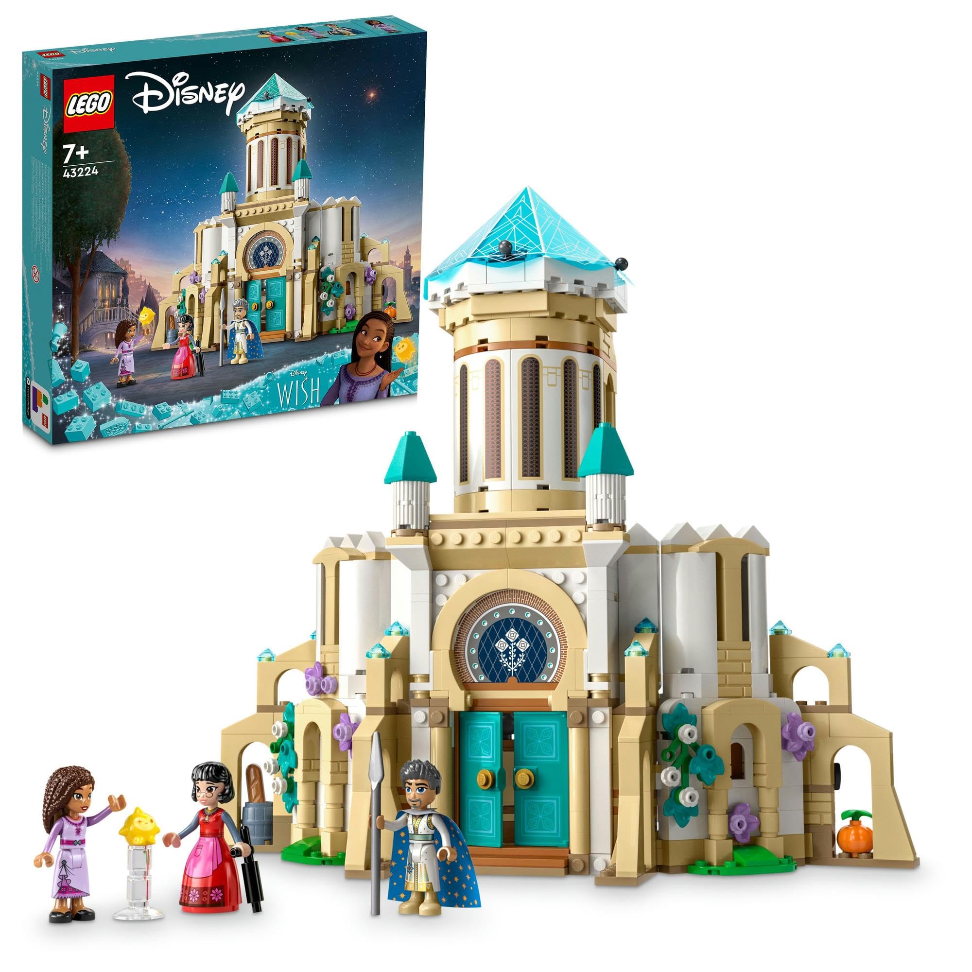 

LEGO Disney Princess King Magnifico s Castle 43224, Toy Blocks, Gift, Princess, Fantasy, Girls, Ages 7 and Up
