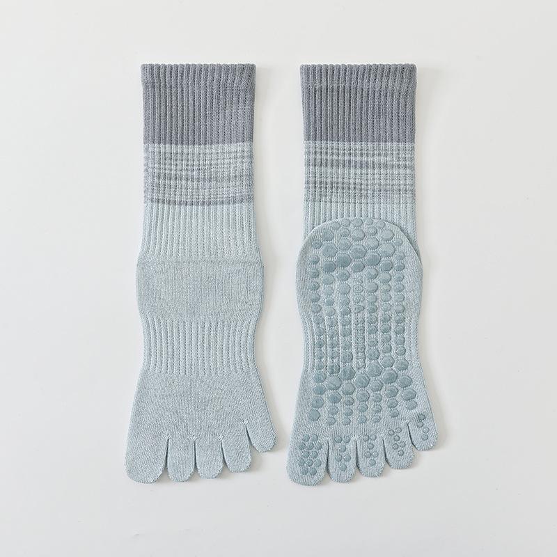 Cotton Yoga Socks for Children, Mid-length, for Fitness and Indoor Plating, Five-fingered Socks