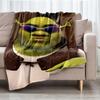 Coperta Stampata a Tema Shrek - Perfetta per Divano, Letto, Viaggio e Uso all'Aperto | Lavabile in Lavatrice, Accogliente e Durevole.
