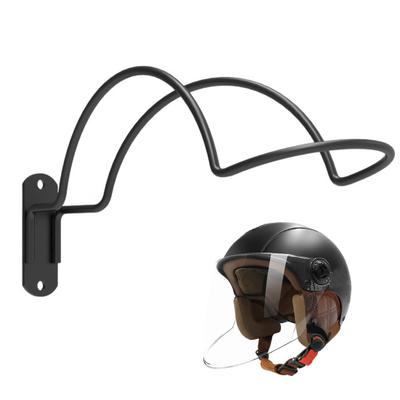Yousheng 2Pcs Wall-Mounted Helmet Stand Easy To Install Rugged Metal Construction Iron Man Helmet Holder for Various Helmet Types