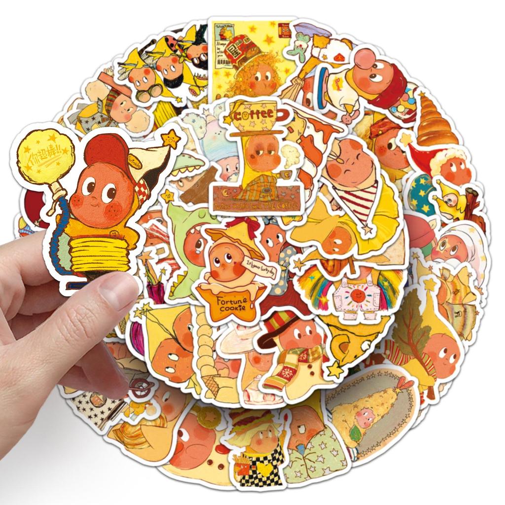 Twinkle Star Man Stickers: 50 Sheets of Cute Cartoon Stickers for Journals and Blind Box Collectibles