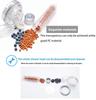 Ionic Handheld Showerhead High Pressure Water Saving Modern Style Filter Hand Shower Head for Hotel Project