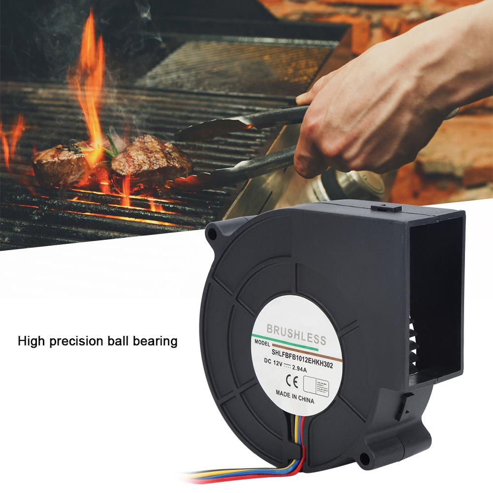 DC Turbine Luftgebläse für Picknick Camping Heizgeräte Grill 12V 2.94A