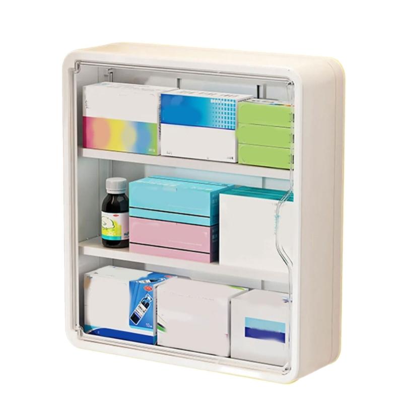 Space Saving Wall Mounted Storage Box Large Capacity Multi Tiers Organiser With Easy Installation For Small Spaces