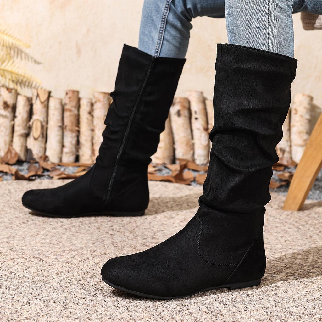 Autumn Winter Women Ankle Boots 2025 Retro Outdoor Boots Comfortable Big Size Flat Heel Shoes Women Zapatos De Mujer