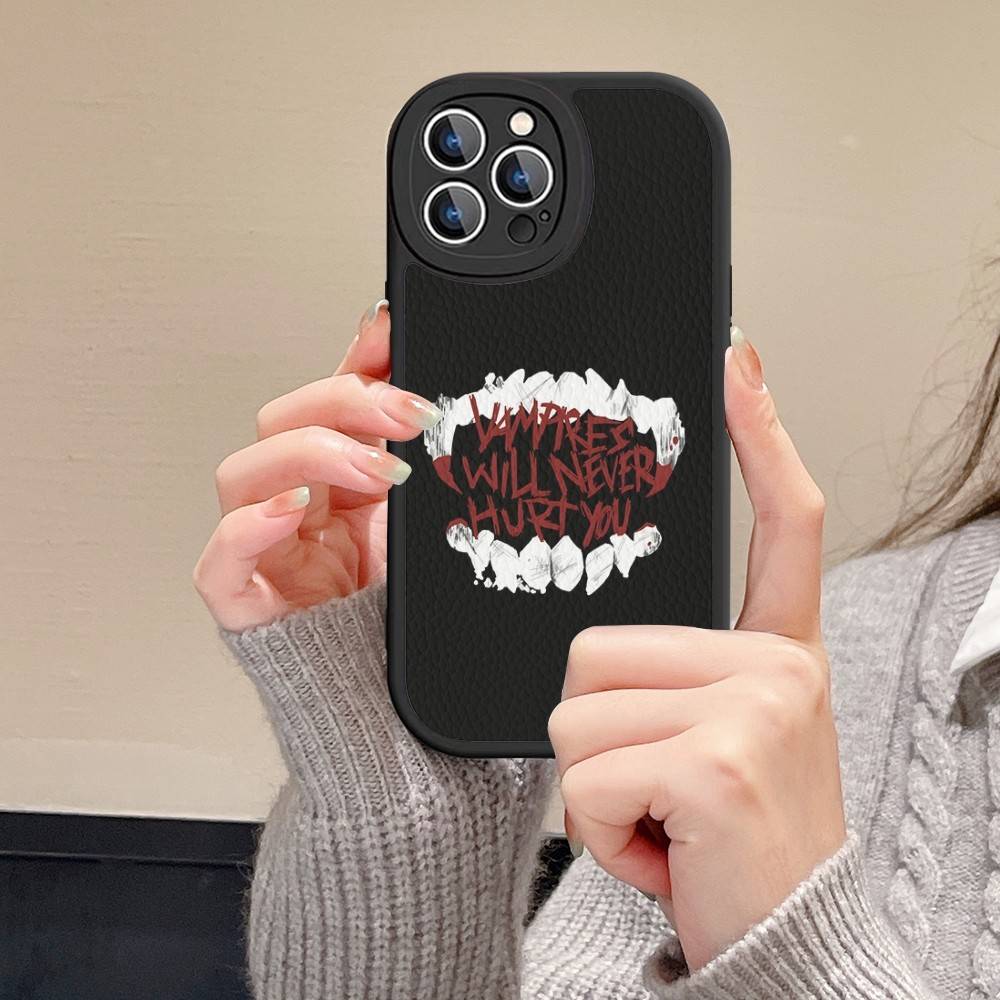 My Chemical Romance Phone Case For IPhone 16 15 14 13 12 11 Pro Max Plus Mini Leather Cover