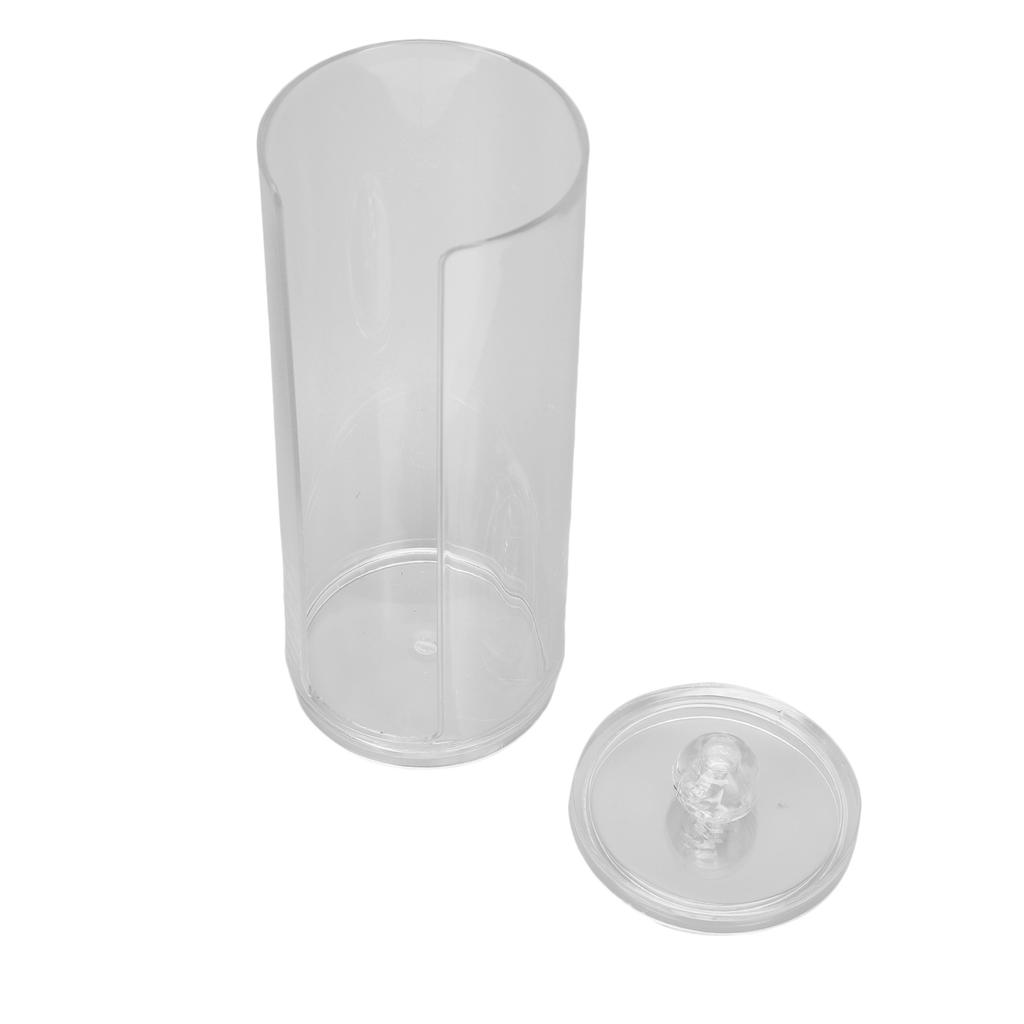 Cotton Pad Dispenser Container Transparent Cotton Pad Organizer Makeup Cotton Round Holder
