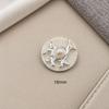 Decorative Sewing Buttons Faux Pearl Inlay Glitter Metal For Coat Jumper Cardigan Dress Round Buttons Diy Project