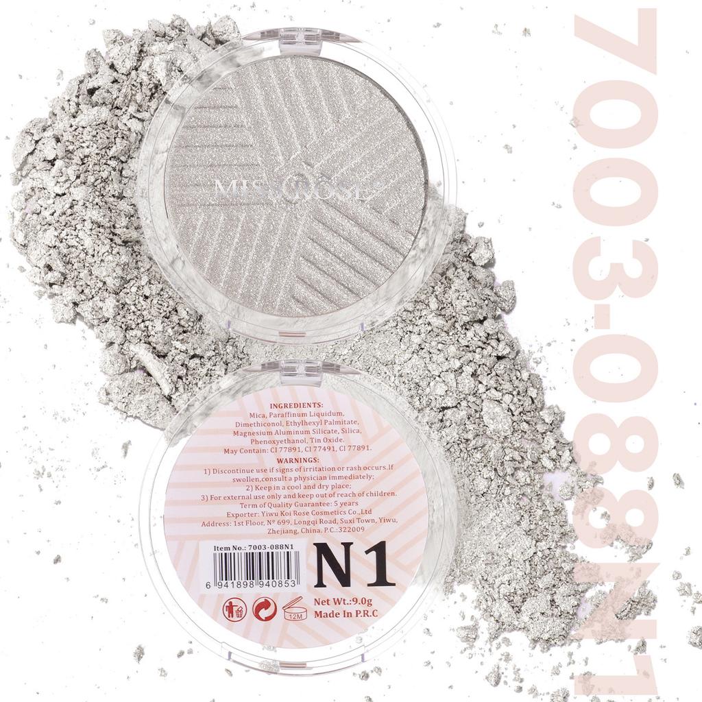 MISS ROSE Round Highlighter Contour Palette Natural Glow Face Makeup