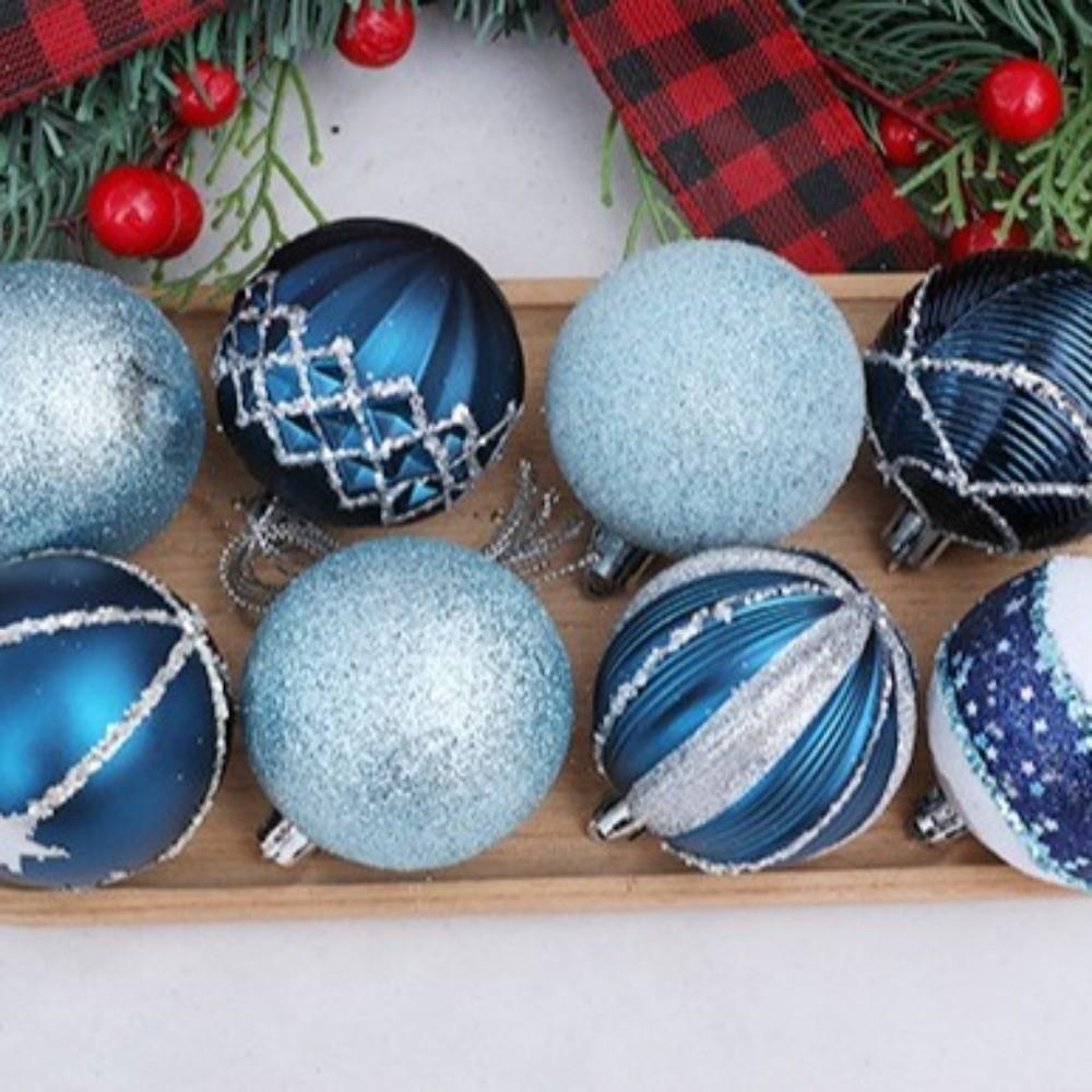 Shatterproof Painted Christmas Ball 6cm Christmas Baubles Christmas Hanging Ball  Home Xmas Decor