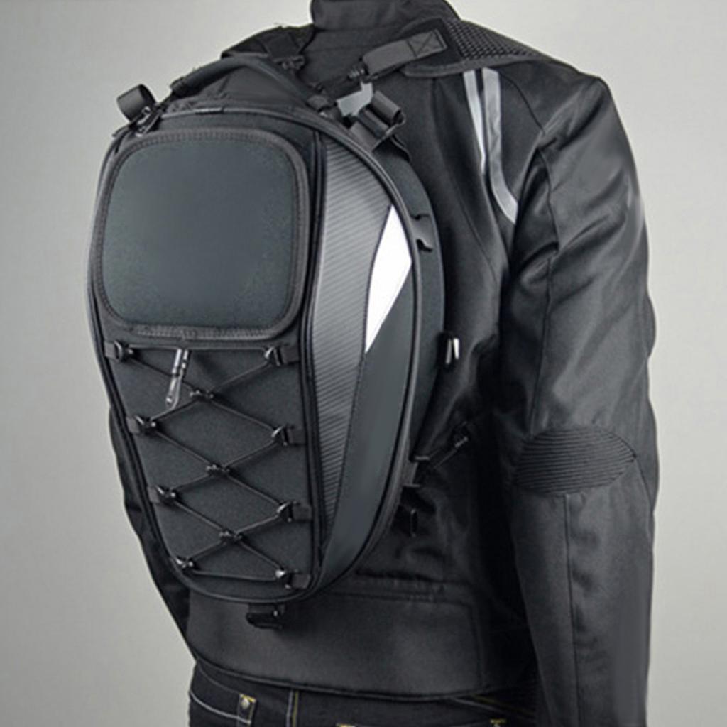 Motorcycle Rear Bag Back Seat Bag Tail Bag Multifunction Shoulder Stocked Backpack Helmet Pack