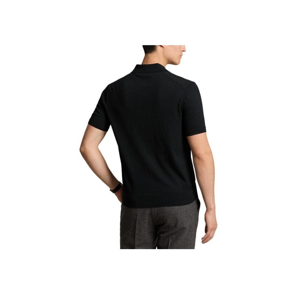 Polo Ralph Lauren Standard Fit Logo Polo Shirt Men Tops Black MNPOSWE1N820035