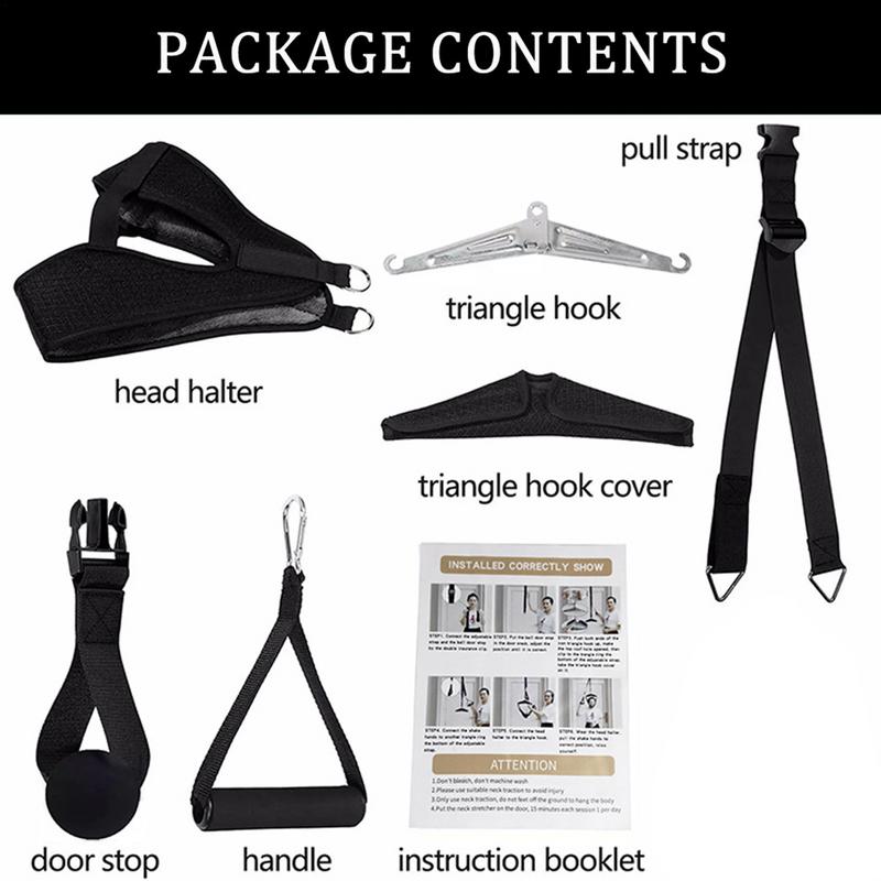 Neck Stretcher Cervical Traction Neck Stretcher Hammock Over Door For Neck Aches Relief Portable Neck Sling For Spine Relaxation