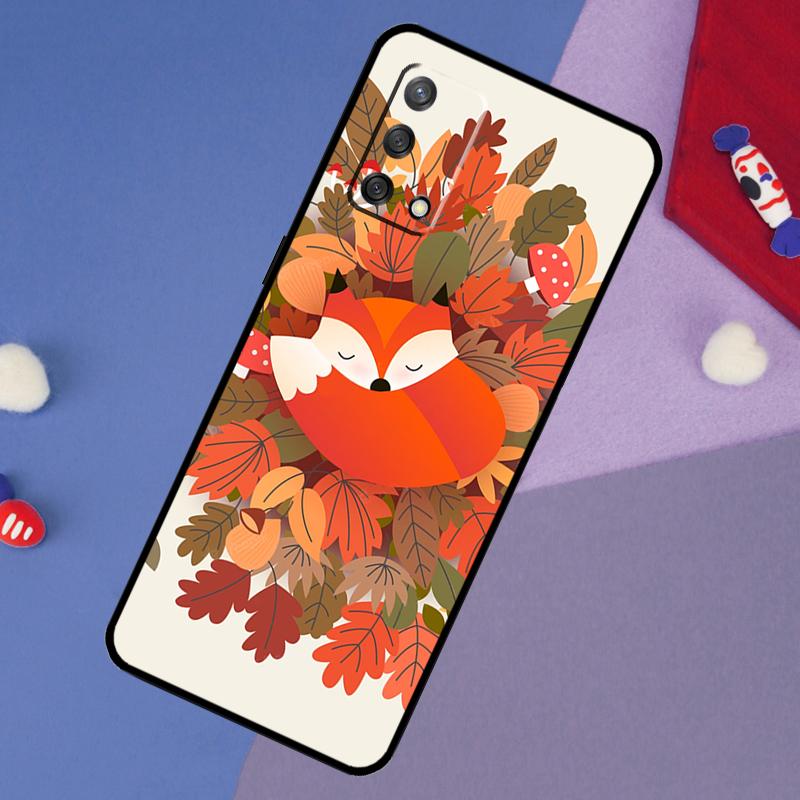 Herbstblätter Fallender Fuchs Hülle Für Oppo A5 Pro A6 A57 A17 A78 A54 A74 A94 A76 A16 A96 A18 A40 A60 A80 A38 A58 A98 A15