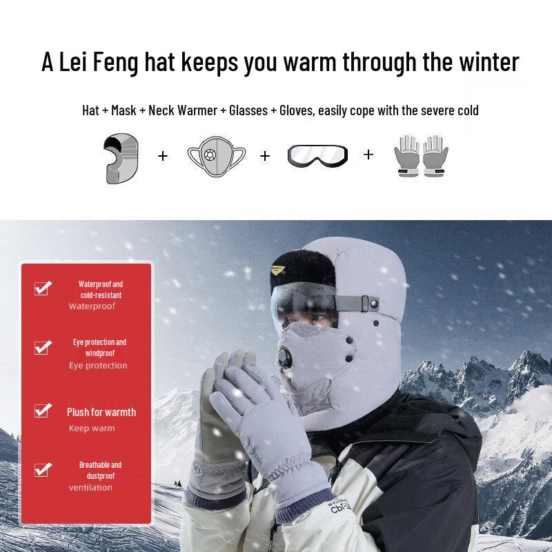 YuShuiYao Men's Winter Thermal Windproof Balaclava