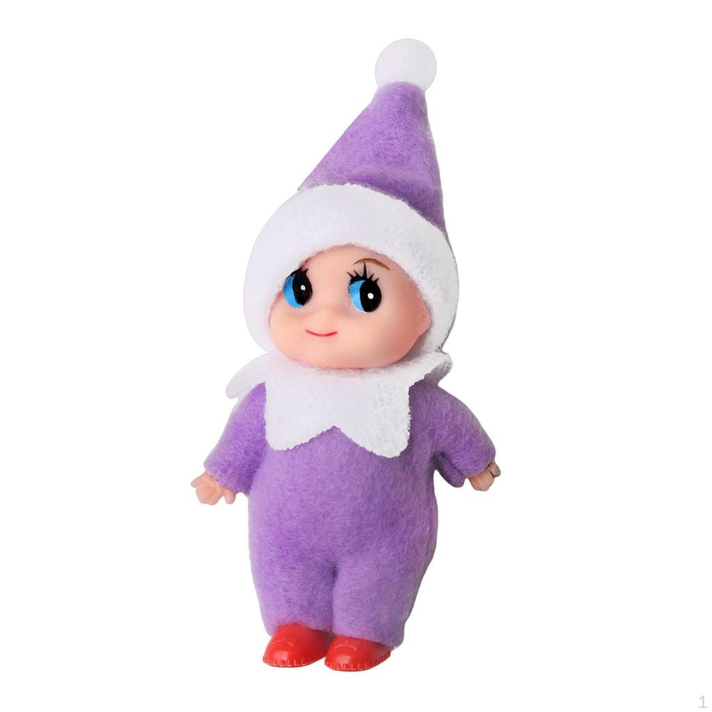 Christmas Elf Decoration Toy Dolls Holiday Ornaments Tiny Xmas