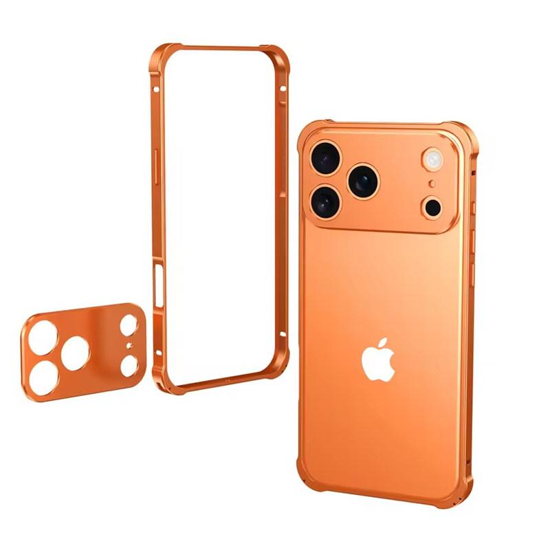 Vysoce kvalitní originální barevný hliníkový rám kovový nárazník pevné pouzdro pro iPhone 17 Air 16 15 14 13 12 Pro Max 17Pro kryt s ochranou objektivu ze slitiny