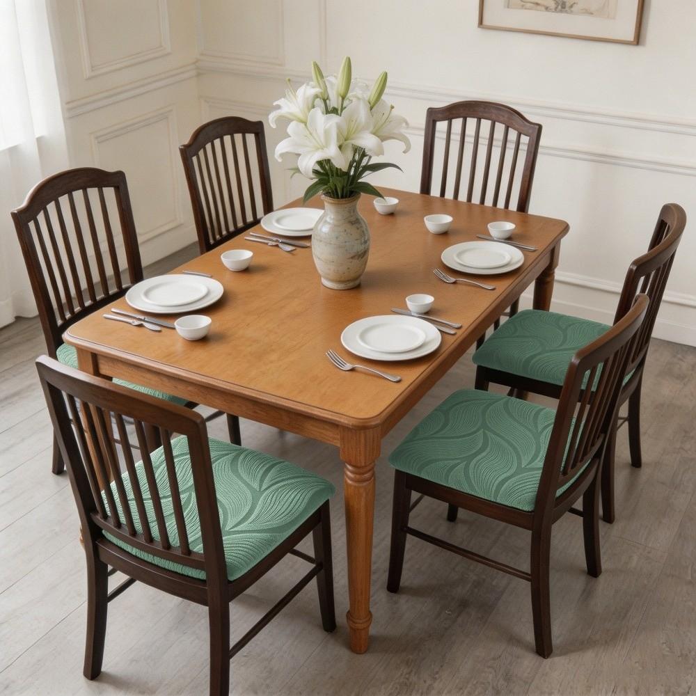 Universal Dining Chair Cover Stretch Jacquard Elastic Spandex Stretch Chair Cover Slipcover Anti-slip Jacquard Chair Cover