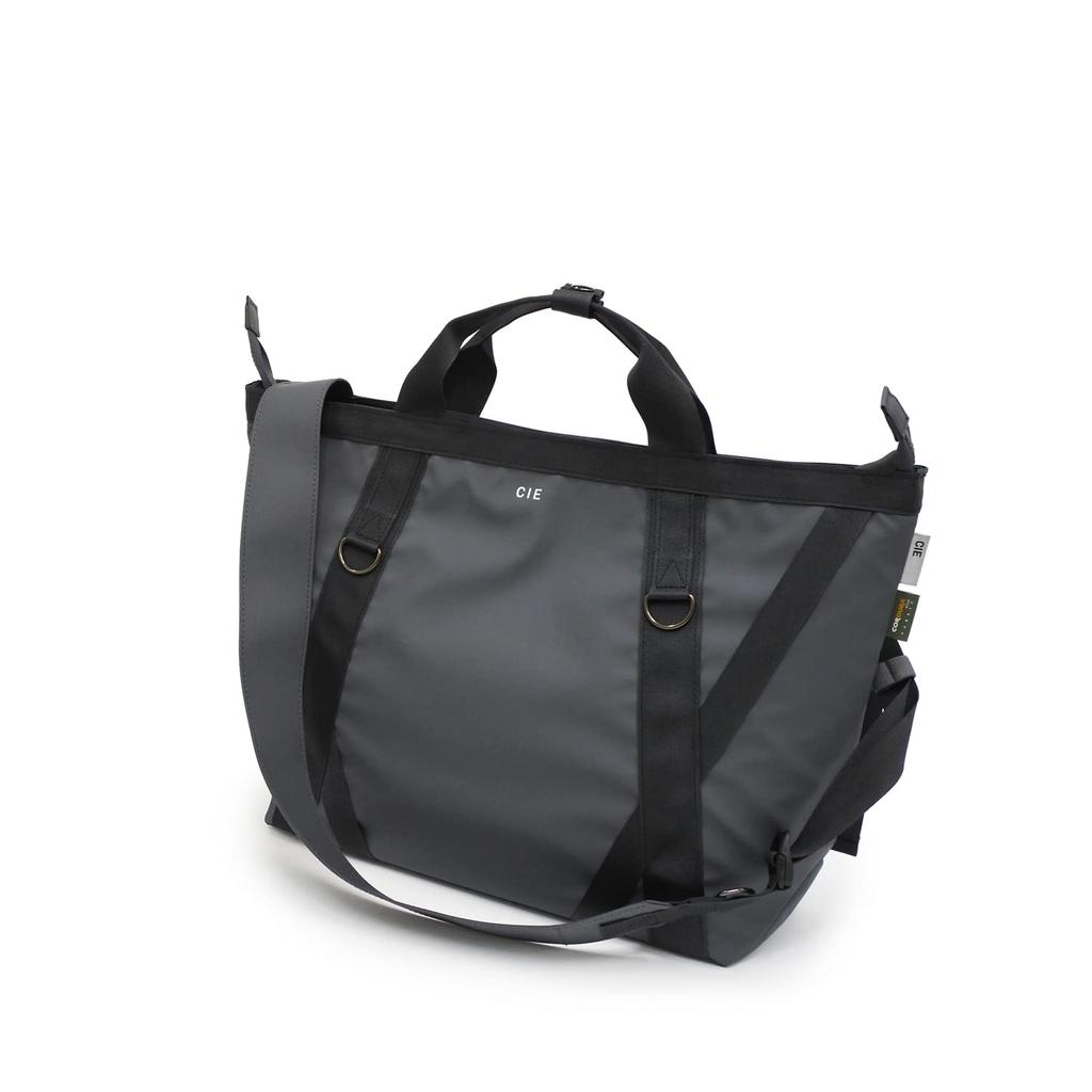 CIE GRID-3 TOTEBAG-L L.GRAY Lightweight, Waterproof, Made in Japan, 2-Way Tote Bag with Shoulder Strap, Cordura, for Men and Women