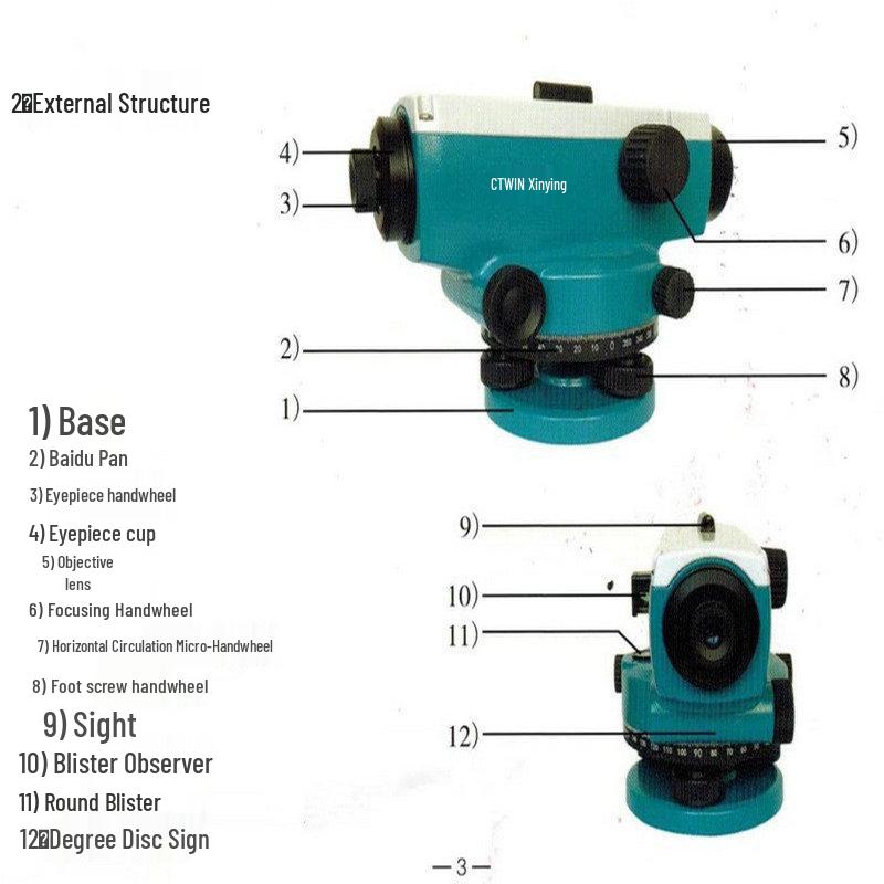 Tianjin Xinying 32x Auto Self-Leveling Laser Level Telescope Set for Outdoors