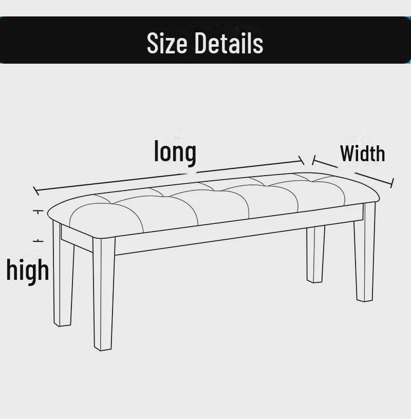 Cross-Border Pineapple Checkered Elastic Bench Cover