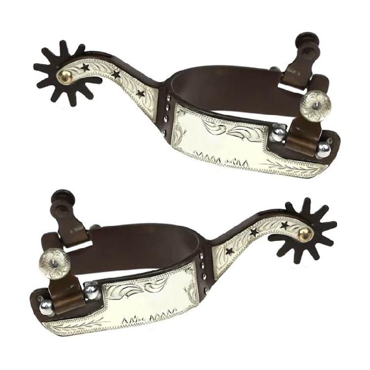 

Low Carbon Steel Horse Spur Horse Boot Spur Replacement Western Cowboy Horse Spur Decoration for Equestrians Training 1