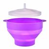 Silicone DIY Popcorn Bucket Microwave Popcorn Maker Reusable Chips Fruit Dish  Kitchen Gadgets
