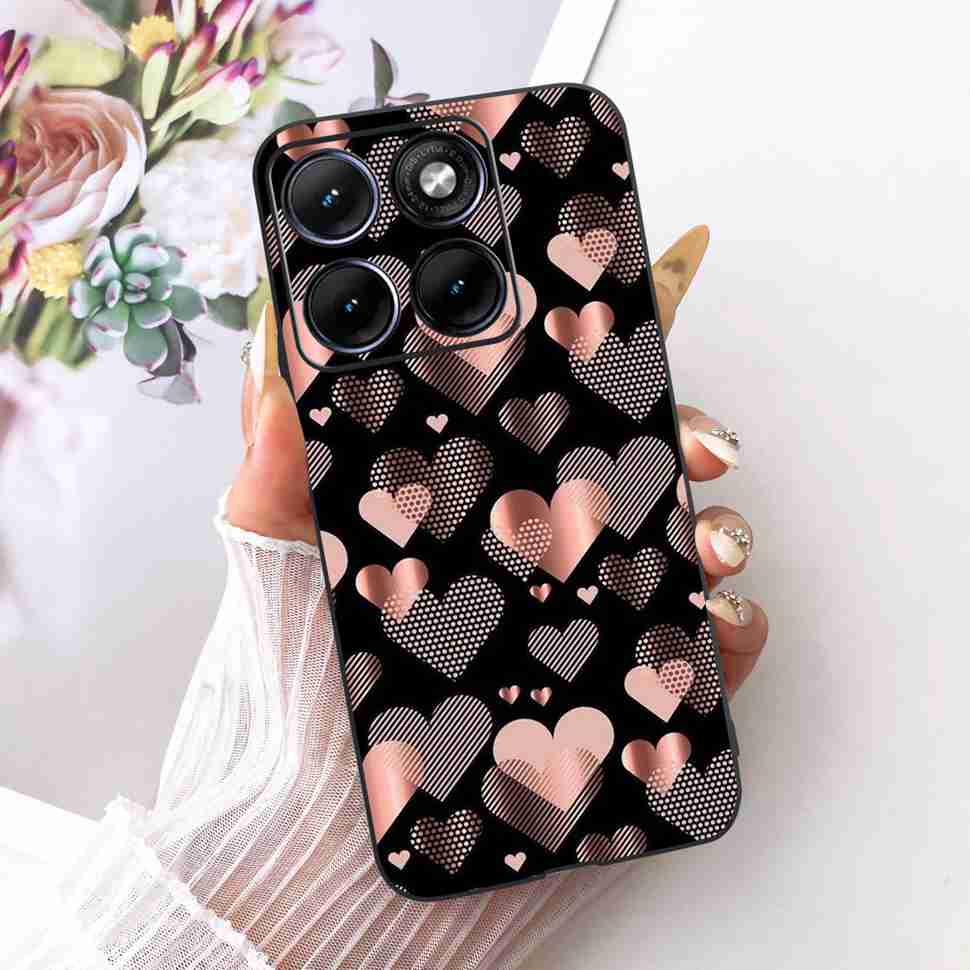 For Motorola Edge 70 Fusion 5G Case Cartoon Cat Panda TPU Black Cover For XT2605-1 XT2605-2 XT2605-4 Soft Silicone Phone Cases