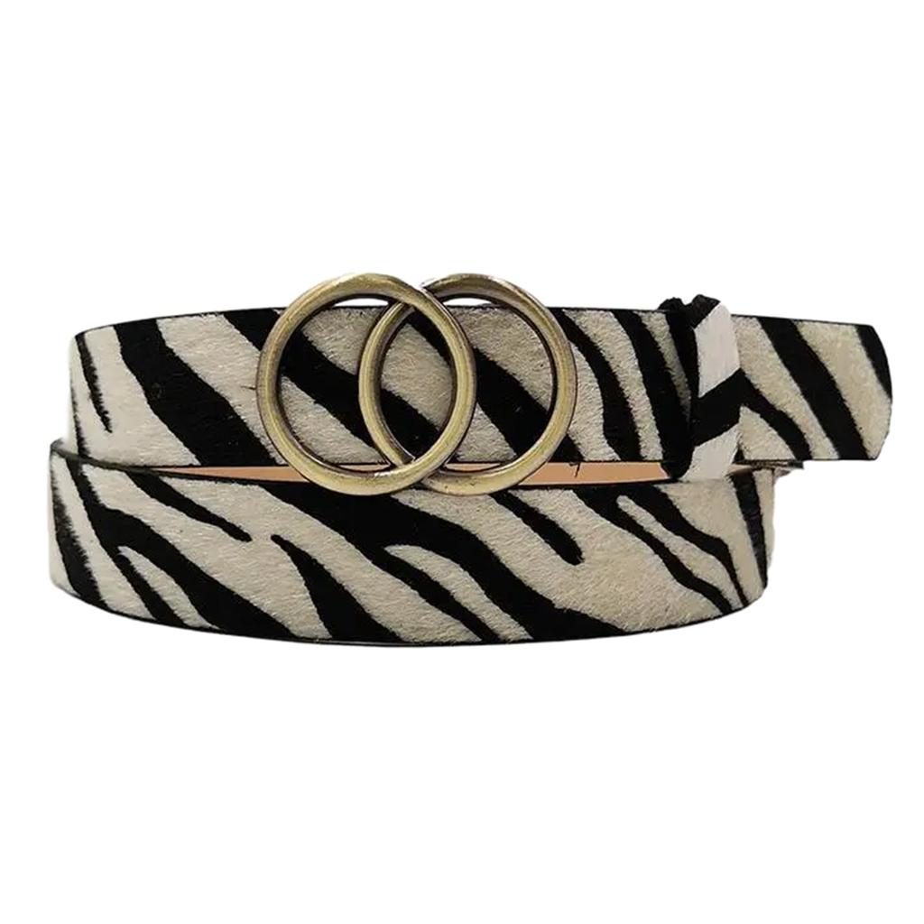Unique Waist Chain Hot Buckle Leopard Print Chain Cowgirl Belt for Women Proms Club Party for Jeans Dresses