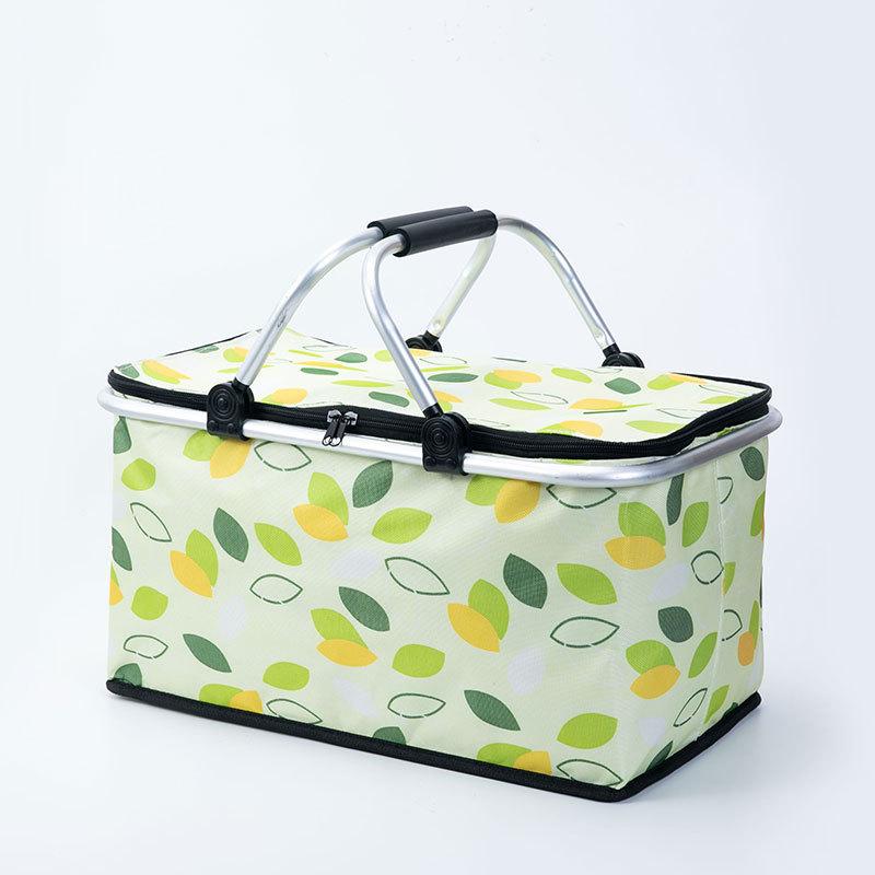 Large Capacity Insulated Picnic Basket - Portable, Foldable & Leak-Proof Aluminum Foil Bag for BBQs, Camping & Travel