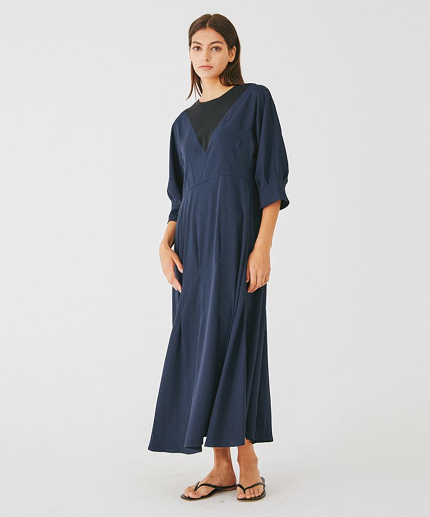 VISITINNEWYORK Pintuck A-Line Dress (Vy7Op16)