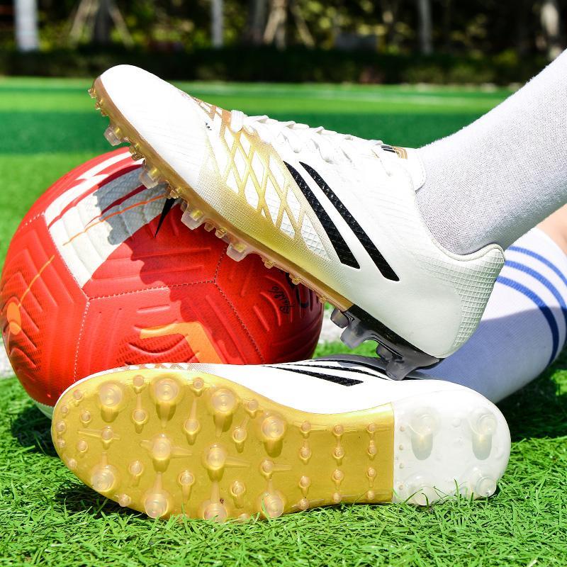 Men's Large-scale Football Shoes Long Nail Anti-slip and Wear-resistant TPR Artificial Corthop Outdoor Children's Football Shoes