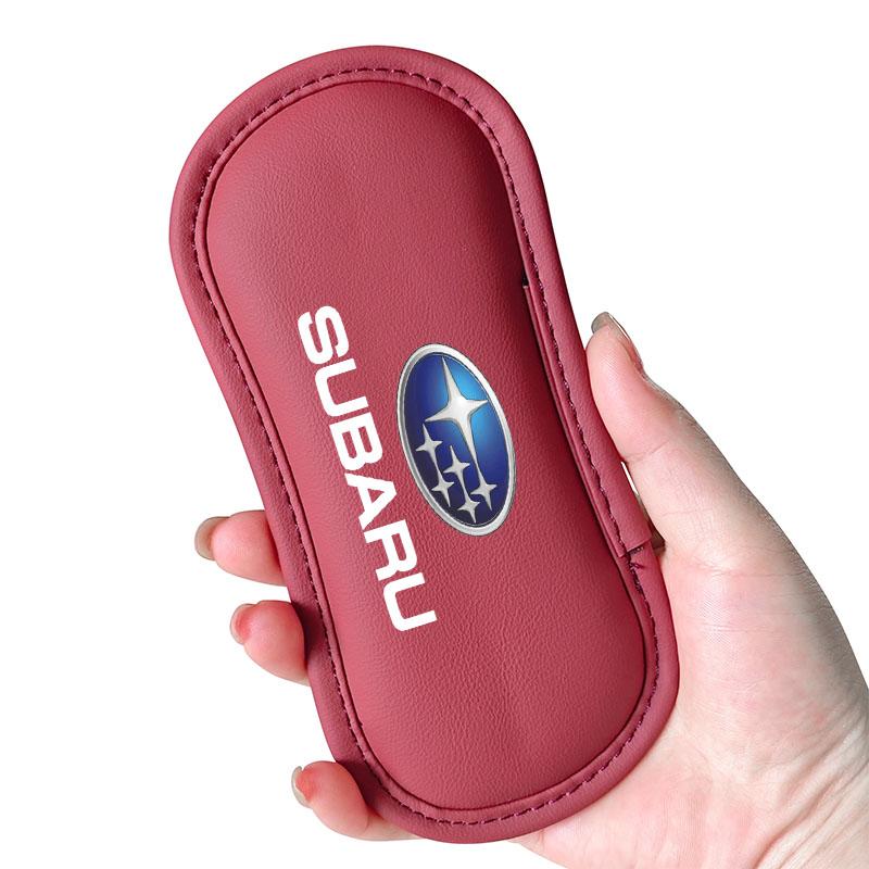 Bil Läder Knäskydd Kudde Kudde Lårstöd Kollisionsskydd För Subaru XV BRZ WRX STI Forester Ascent Impreza Legacy Outback Levorg