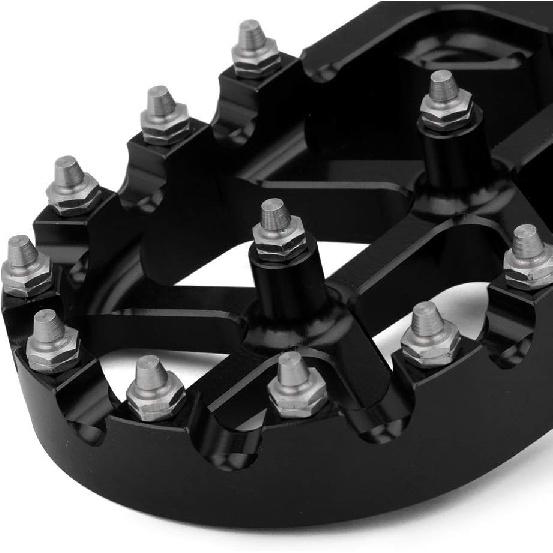 Mini Bike Foot Pegs Footrest Bracket Set MX Style CNC For CT200U CT200U-EX BT200X CT100U Trail 100cc 212cc 196cc Mini Bike Black