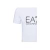 Emporio Armani EA7 Logo Round Neck Short Sleeve T-Shirt Men Tops White 3ZPT62-PJ03Z-1100