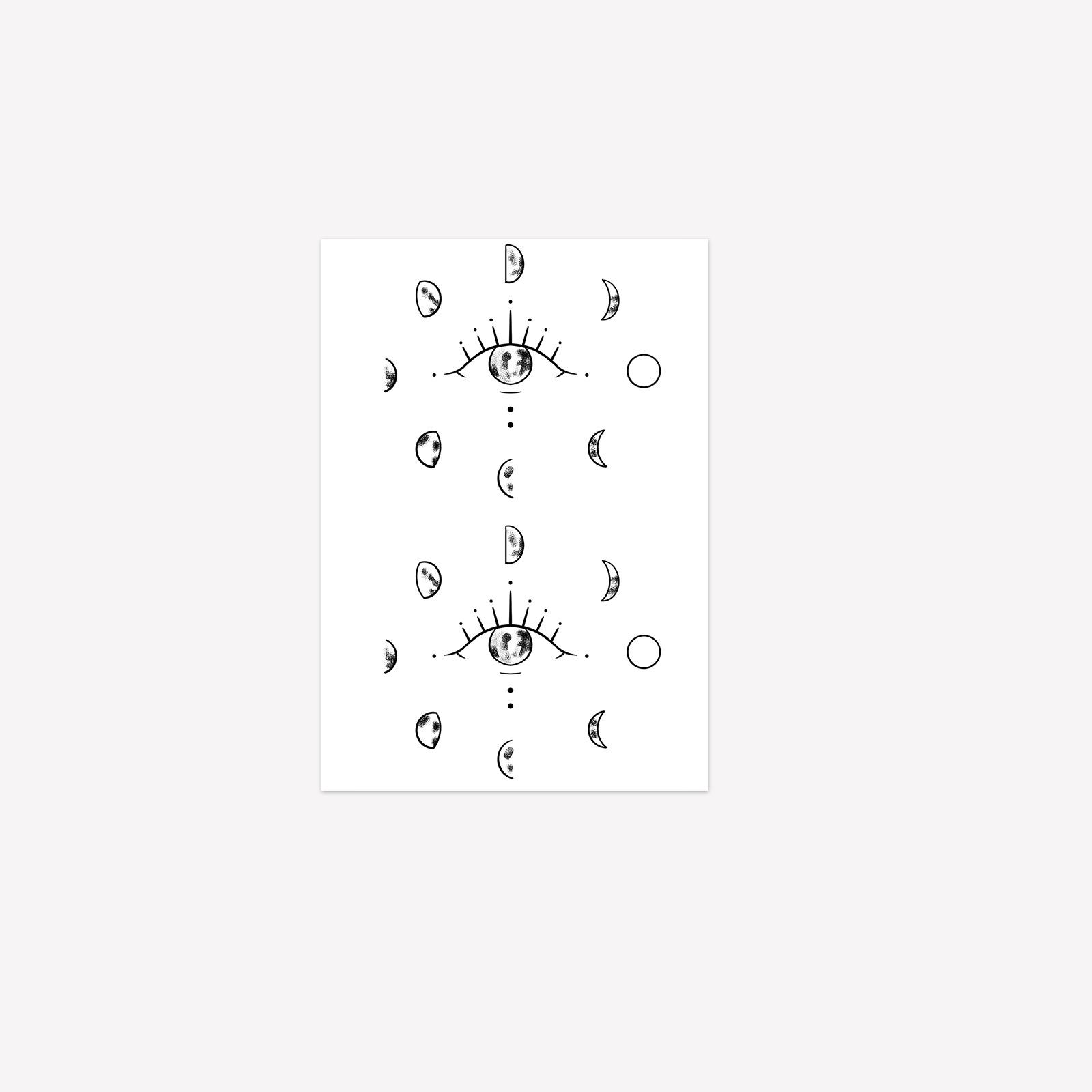Cosmic Starry Sky Tattoo Sticker Premium Sense Niche Arm Tattoo Sticker 7*10