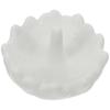 Trinket Storage Plate Jewelry Dish Scandinavian Style Photography Props White Ceramic 10.50X10.50X5.50CM 1Pack