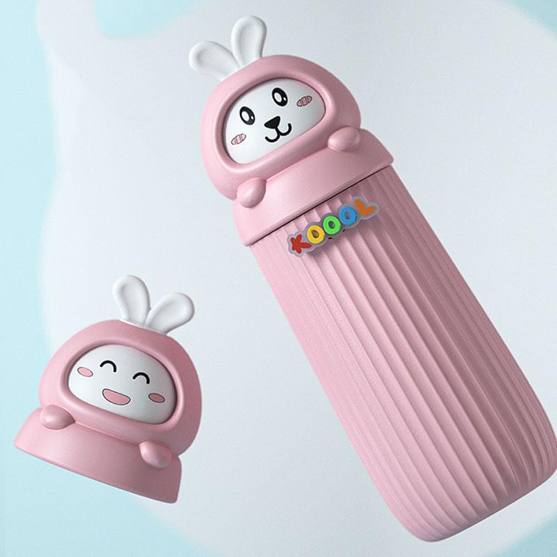 

KOOOL K40 Cute Cartoon Decor Desk Pen Holder EVA+PVC Pencil Storage Case Desktop Decor Organizer for Office,Home Pink