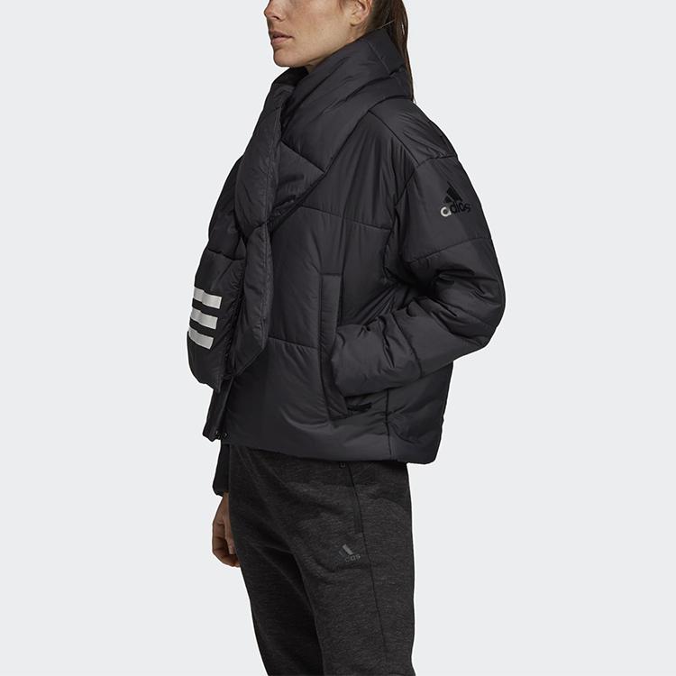 Adidas Outdoor Sports Warm Removable Scarf Collar Jacket Women Jacket Black DZ1511